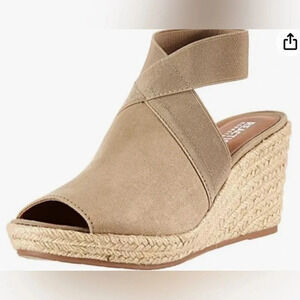 KENNETH COLE REACTION SUEDE ESPADRILLE WEDGES